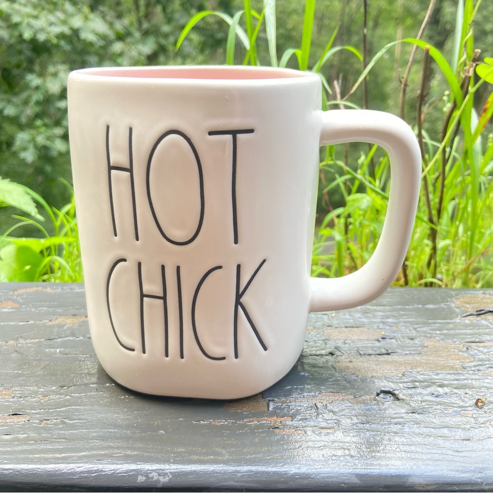 Rae Dunn Pink Interior 'Hot Chick' Mug
